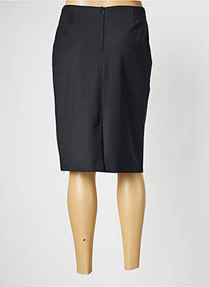 Jupe mi-longue taille à pinces noir ANNE KELLY femme