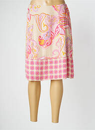 Jupe mi-longue taille à pinces rose BETTY BARCLAY femme