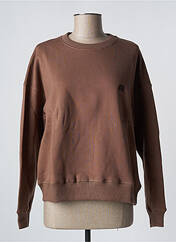 Sweat-shirt marron TRENDSPLANT pour femme seconde vue