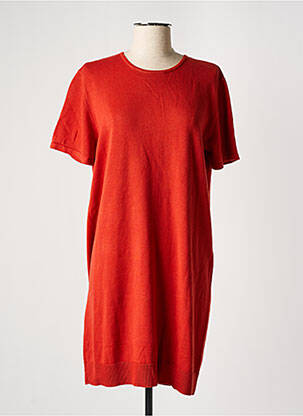 Robe pull stretch manches courtes orange RODIER femme