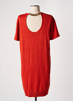 Robe pull stretch manches courtes orange RODIER femme