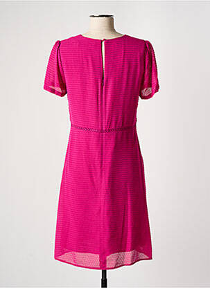Robe mi-longue manches courtes manches courtes rose COMPTOIR DES COTONNIERS femme