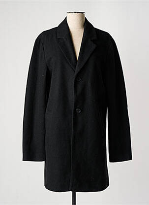 Manteau long noir JACK & JONES pour femme