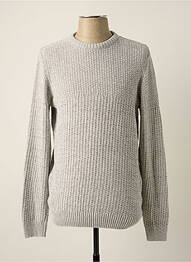Pull stretch manches longues gris DEFACTO homme