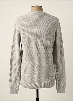 Pull stretch manches longues gris DEFACTO homme