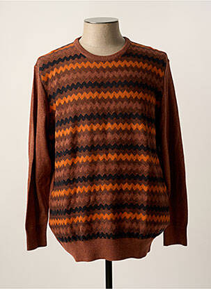 Pull stretch manches longues orange STATE OF ART homme