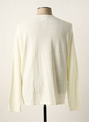 Pull maille souple et aérée manches longues beige DEFACTO homme