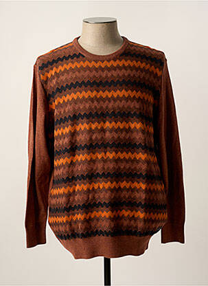 Pull orange STATE OF ART pour homme