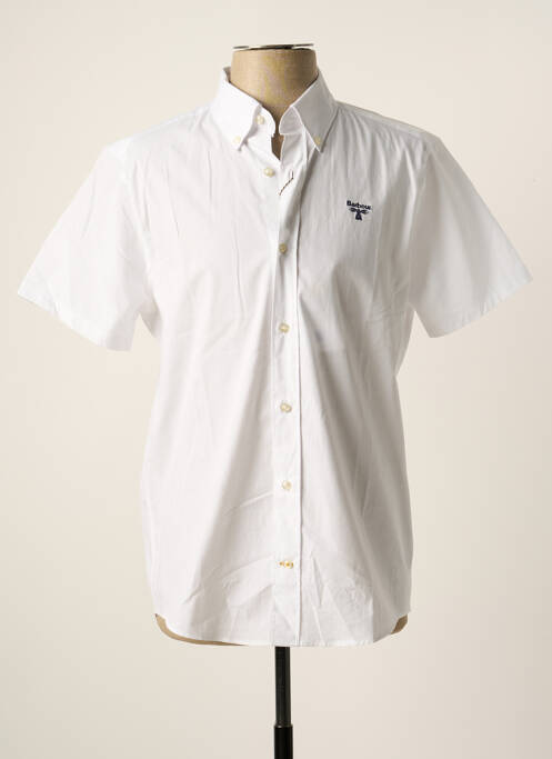 Chemise manches courtes blanc BARBOUR pour homme