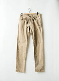 Pantalon droit stretch taille normale beige MCS homme