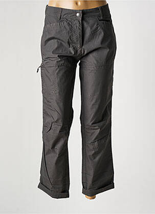 Pantalon droit tissage popeline taille normale gris TRESPASS femme