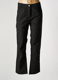 Pantalon droit tissage popeline taille normale noir TRESPASS femme
