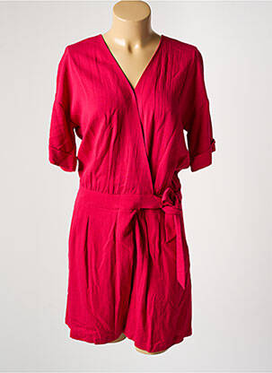 Combishort col cache-coeur manches courtes rose COMPTOIR DES COTONNIERS femme