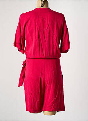 Combishort col cache-coeur manches courtes rose COMPTOIR DES COTONNIERS femme
