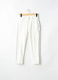 Pantalon 7/8 stretch taille normale blanc REIKO femme