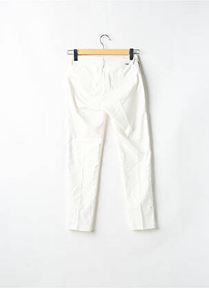 Pantalon 7/8 stretch taille normale blanc REIKO femme