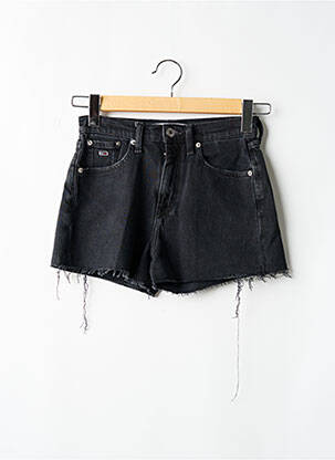 Short tissage denim taille haute noir TOMMY HILFIGER femme