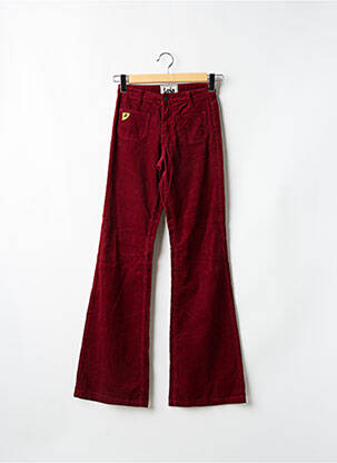 Pantalon flare rouge LOIS pour femme