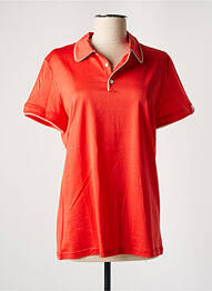 Polo stretch manches courtes orange MONTAGUT femme