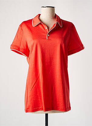 Polo stretch manches courtes orange MONTAGUT femme