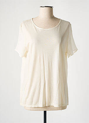 T-shirt stretch manches courtes beige COMPTOIR DES COTONNIERS femme