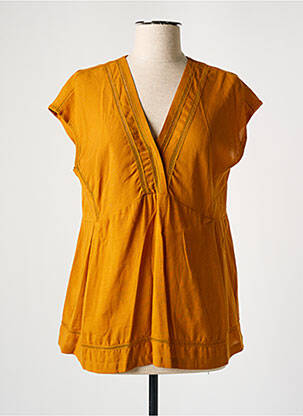 Blouse manches courtes manches courtes jaune COMPTOIR DES COTONNIERS femme