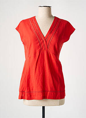 Blouse manches courtes manches courtes orange COMPTOIR DES COTONNIERS femme