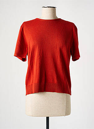 Pull stretch manches courtes orange RODIER femme