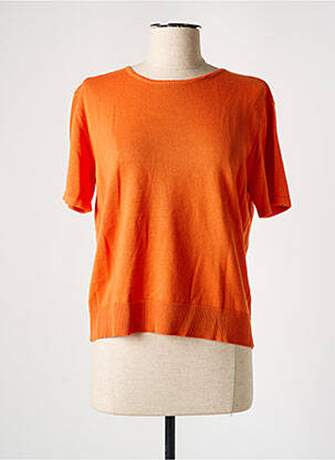 Pull stretch manches courtes orange RODIER femme
