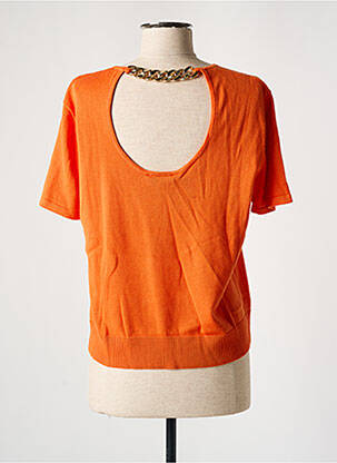 Pull stretch manches courtes orange RODIER femme
