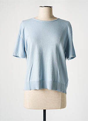 Pull stretch manches courtes bleu RODIER femme