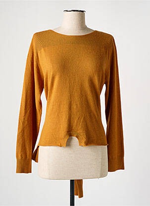 Pull stretch manches longues jaune RODIER femme