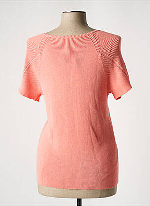 Pull stretch manches courtes orange COMPTOIR DES COTONNIERS femme