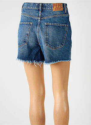Short tissage denim taille haute bleu PEPE JEANS femme