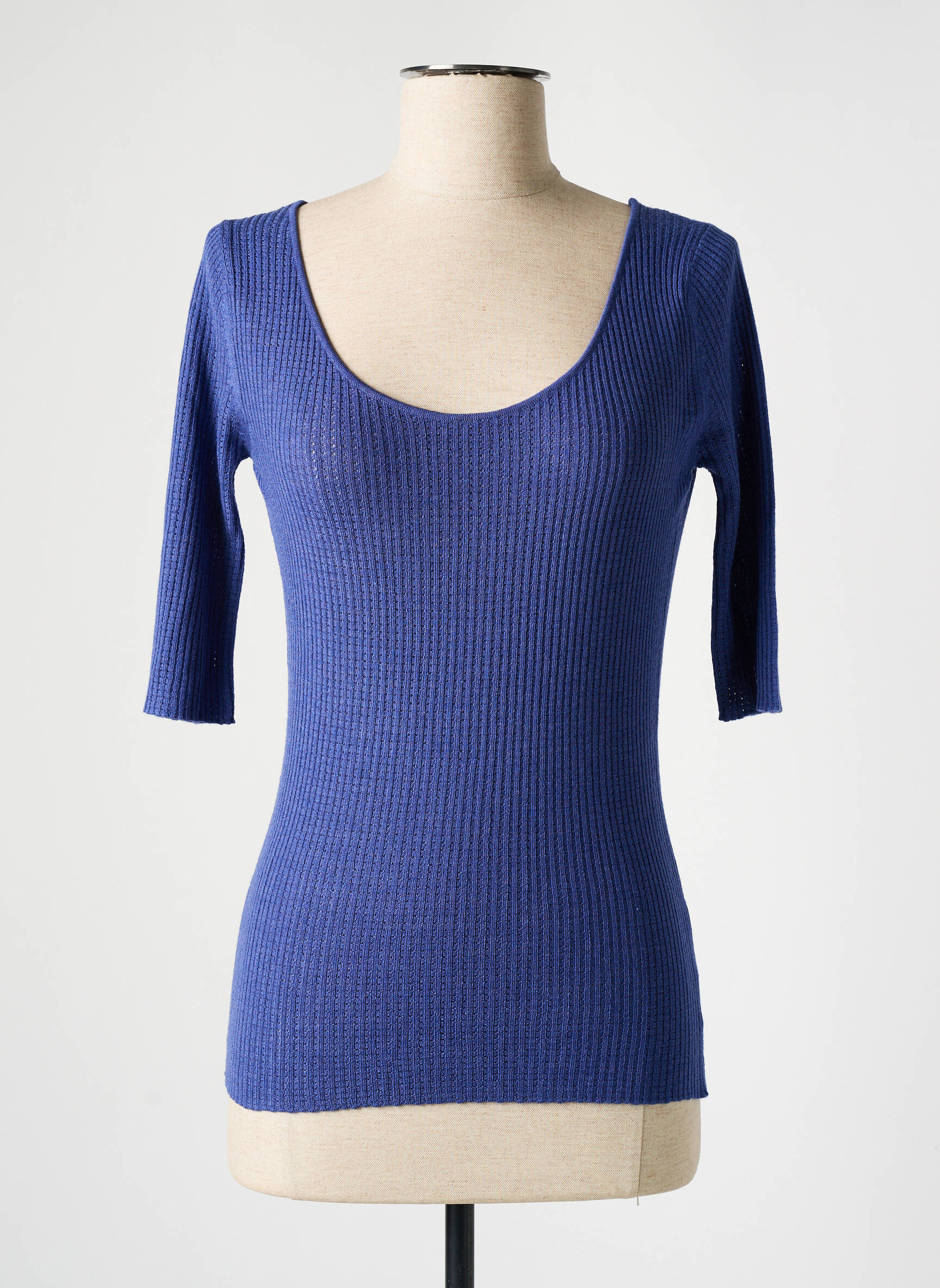 Pull Stretch Bleu Montagut Femme 2351886-bleu00 Modz