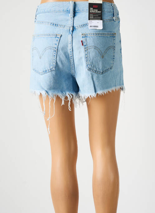 Short bleu LEVIS pour femme