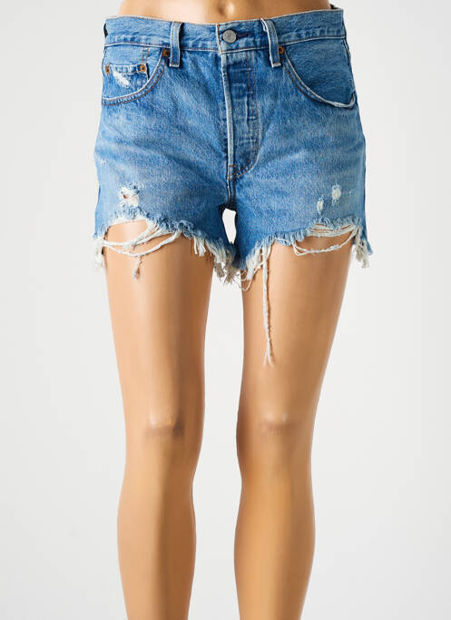 Short bleu LEVIS pour femme