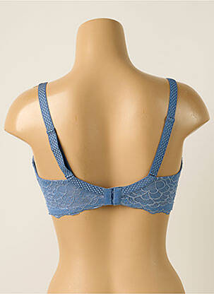 Soutien-gorge effet matière satinée haut soutien-gorge moulé bleu SIMONE PERELE femme