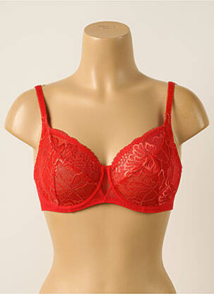 Soutien-gorge légère et transparente haut soutien-gorge emboitant rouge SIMONE PERELE femme