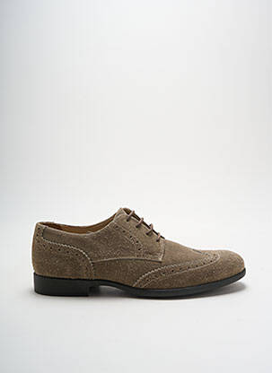 Derbies nubuck talon bas gris GEOX homme