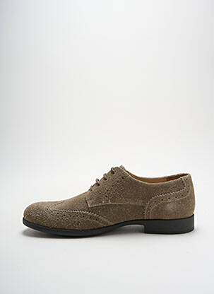 Derbies nubuck talon bas gris GEOX homme