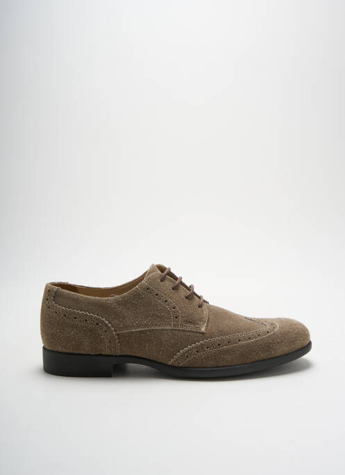 Derbies nubuck talon bas gris GEOX homme
