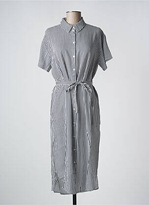 Robe mi-longue manches courtes manches courtes bleu VERO MODA femme