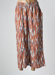 Pantalon 7/8 taille élastique taille normale marron B.YOUNG femme