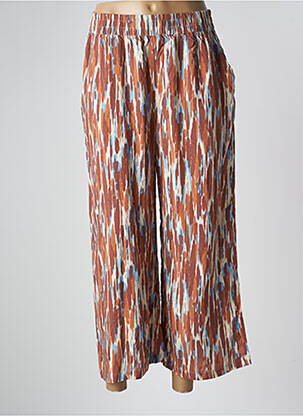 Pantalon 7/8 taille élastique taille normale marron B.YOUNG femme