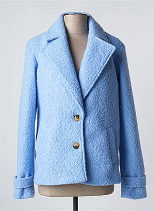 Manteau court bleu KAFFE pour femme
