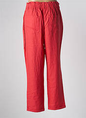 Pantalon droit rouge C'EST BEAU LA VIE pour femme seconde vue