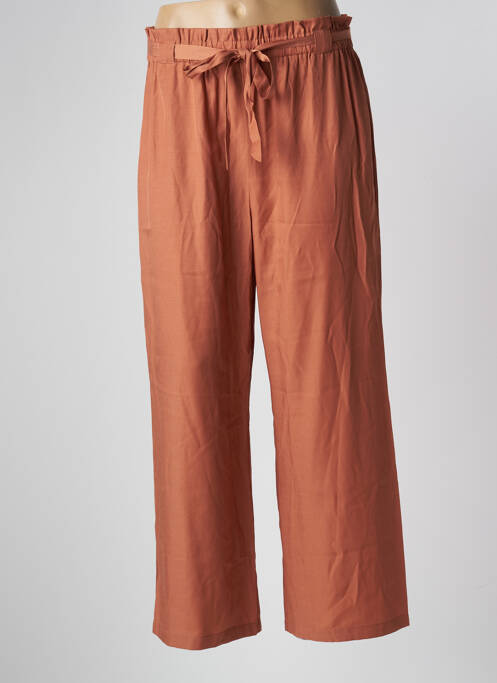 Pantalon large marron C'EST BEAU LA VIE pour femme