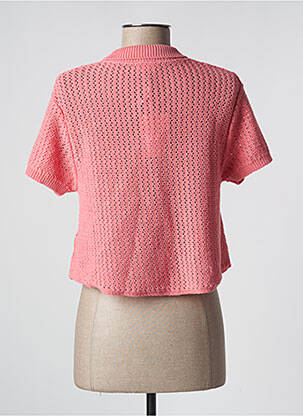 Pull coupe droite manches courtes rose AMERICAN VINTAGE femme