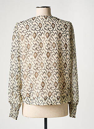 Blouse légère et transparente manches longues beige VILA femme